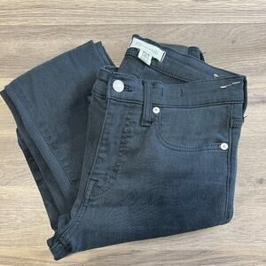 Madewell 9" mid-rise skinny Jeans in black stretch Sz 26T